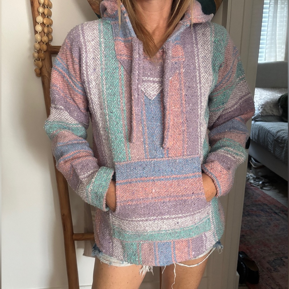 Vintage Stripe Pullover Hoodie